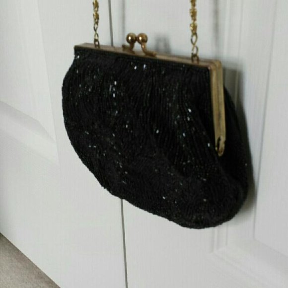 VINTAGE BEADED EVENING PURSE - Picture 2 of 5